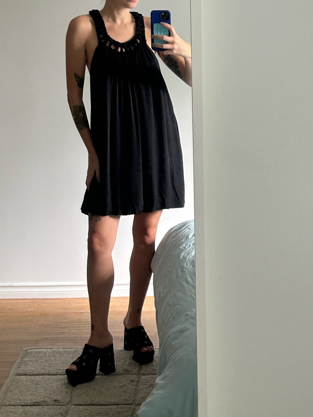 Silk Bubble Hem Dress